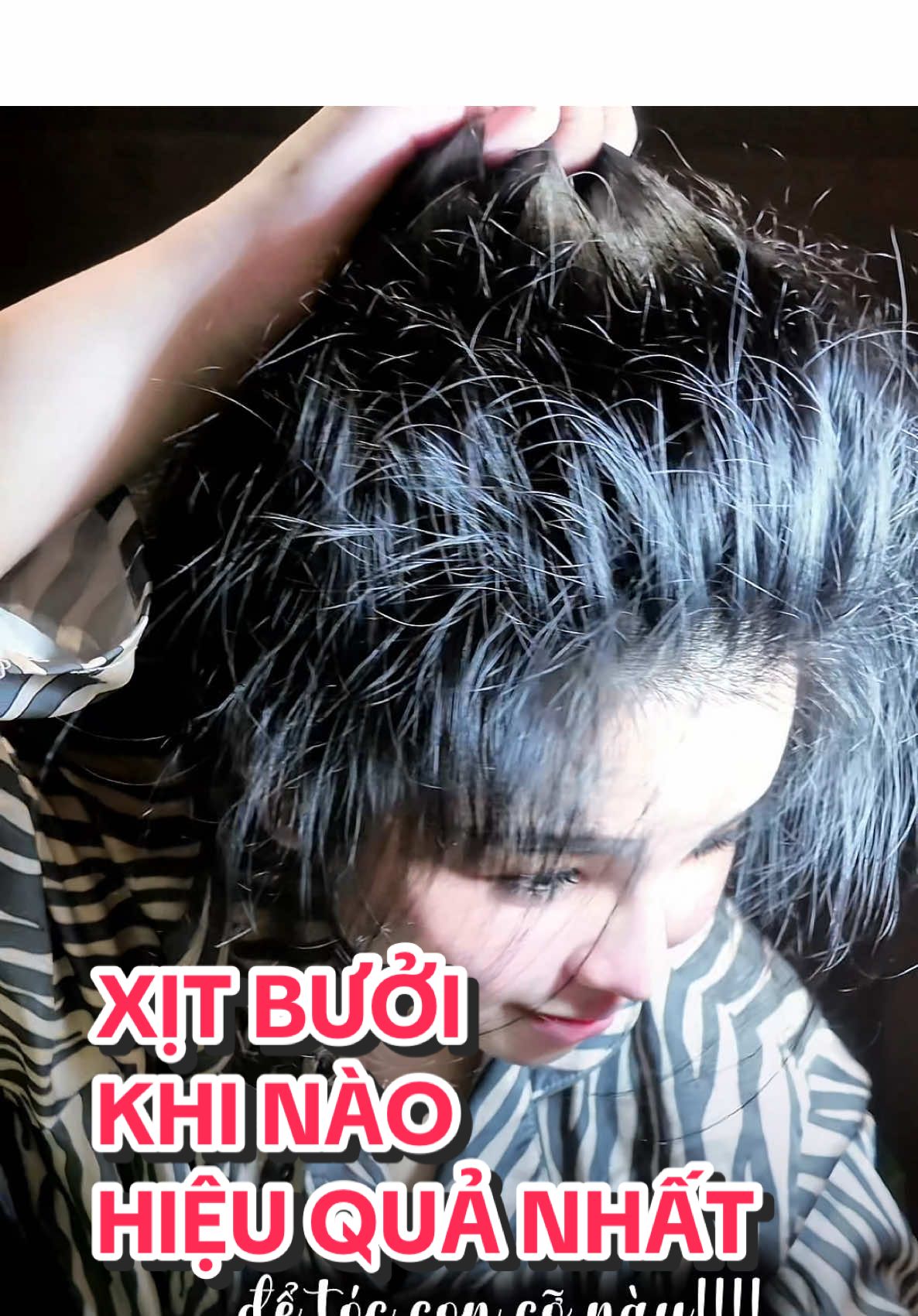 Điểm 10 cho sự nhanh thấm, không bết, tóc con tua tủa#foryoupage #haircare #fypシ゚viral 