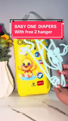 Affordable but good quality diapers with free hanger 👌💯 #diapers #diaper #babyone #babyonediapers50pcs 