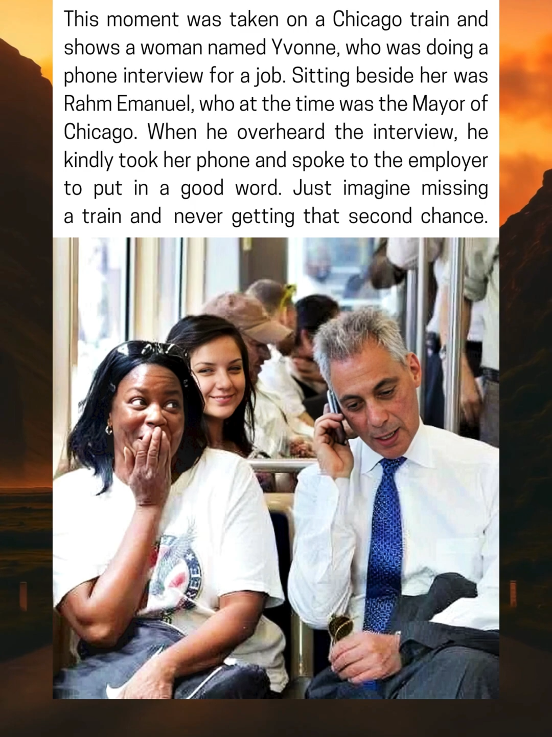 Mayor Steps In to Help Woman During Train Job Interview #fyp #inspirational #storytelling #lifelessons #fypppppppppppppp