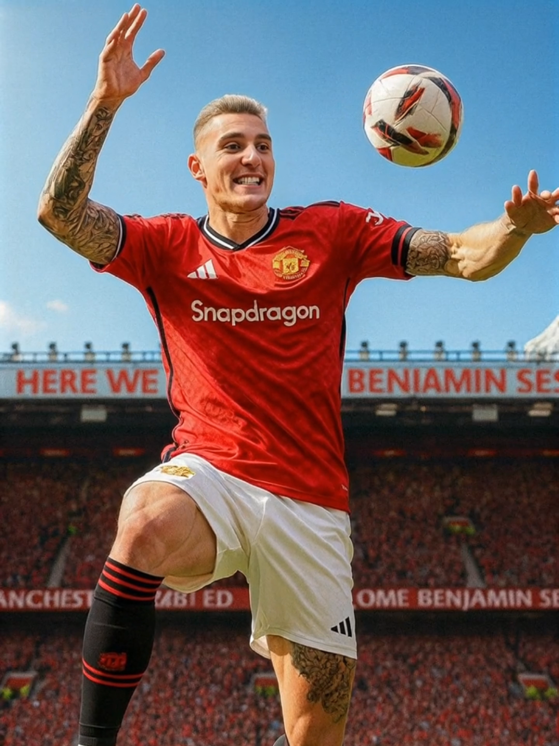 เชชโก้ #football #ai #manchesterunited #herewego #benjaminsesko #lipsync 
