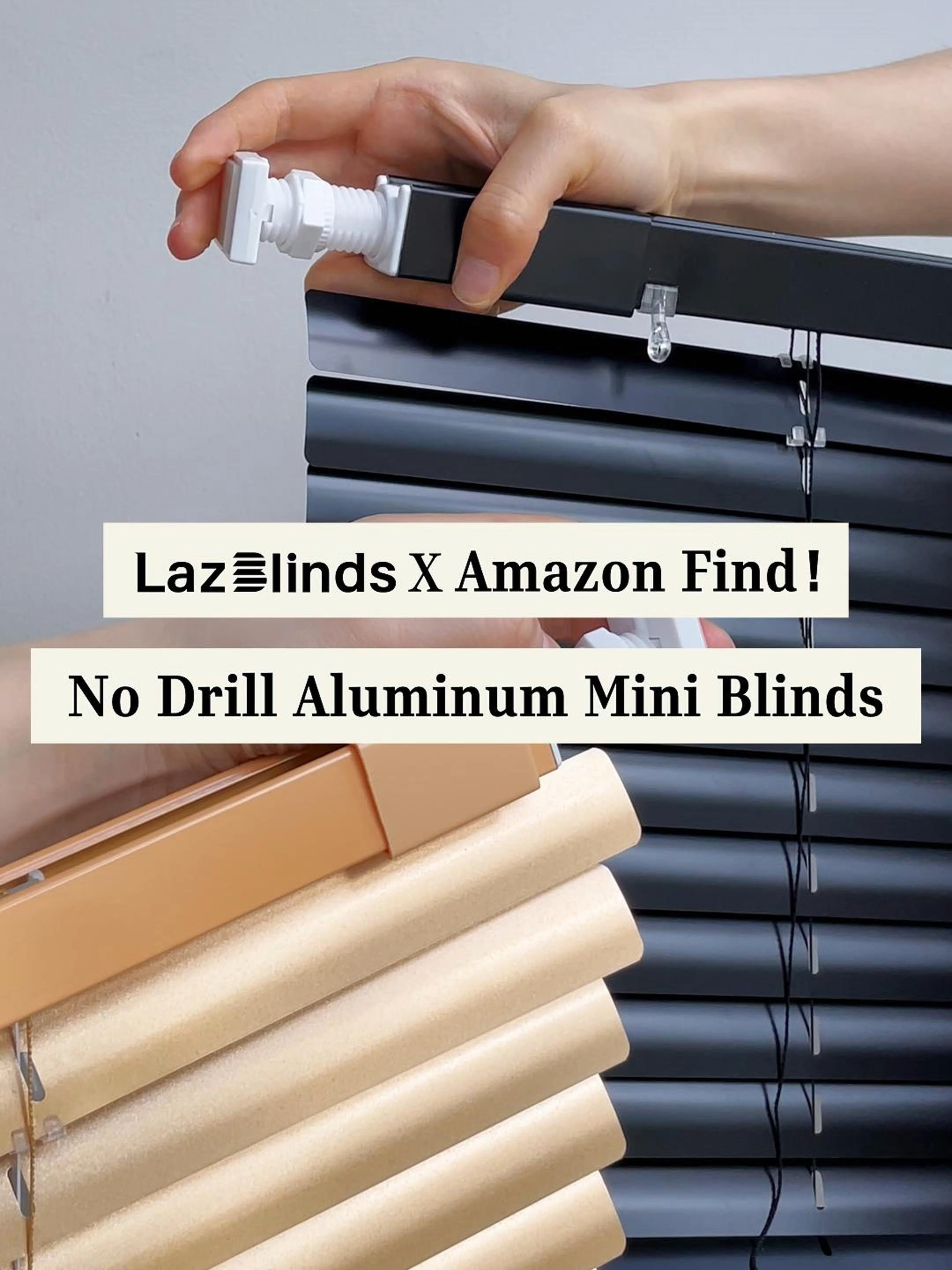 🖤💛 No Drill Aluminum Blinds. ✨ Aluminum design provides a touch of sophistication while resisting harsh sunlight. No-drill quick installation is ideal for renters and homeowners, leaving no marks and preserving walls, instantly elevate the ambiance of your room while protecting it from the sunlight! Click the link in bio🔗 to learn more.#homedecor #interiordesign #homestyling #NoDrillBlinds #HomeUpgrade #energyefficiency #homediy #windowtreatments #amazonhomefinds #apartmentdiy #bedroomdesign #blinds #aluminumblinds #sunresistant #nodrill #moderndecor #livingroomstyle