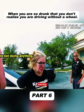 When you are so drunk that you don't realize you are driving without a wheel. - PART 6 #usa #cops #police 