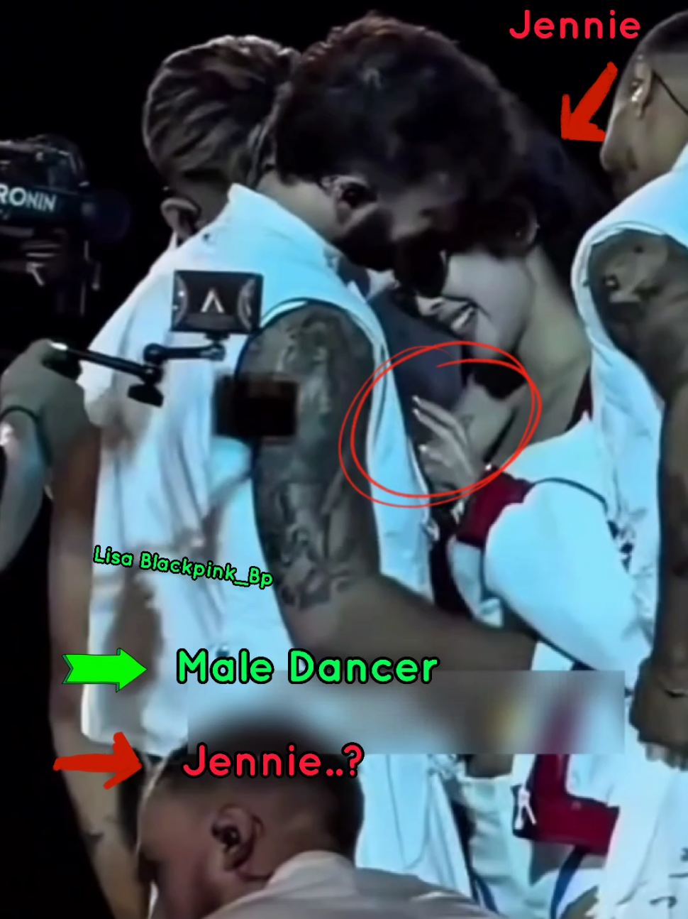 JENNIE 🔥 4:1 The way she Touch Male Dancer. 🔥 2025 #edit #worldtour #jennie #blackpink #lisa #rosé #เจนนี่ 