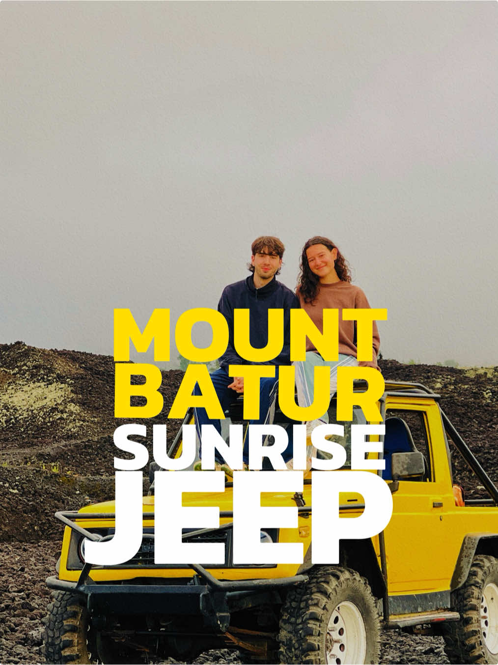 Everything you need to know about the Mount Batur sunrise jeep tour - the ultimate Bali bucket list experience & part of so many backpacking itinerary’s already! ✨🌄 Only 1.5 hrs from Ubud, 2.5 hrs from Canggu - and an easier way to battle the early wake-up & see the views! 🌙🔥 Ride through black lava fields, catch epic sunrise views, and explore one of Bali’s most iconic volcanos 🚙☀️  #mountbatur #bali #balitravel #traveltips #travelinspo #sunrise #backpacking #budgettravel #indonesiatravel #travelindonesia #southeastasia 