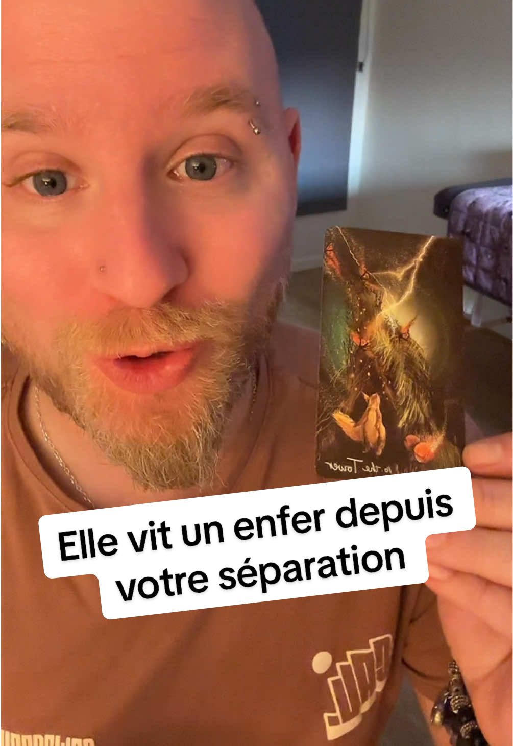 Elle t’a laissé croire que c’était terminé mais chaque jour sans toi est un enfer qu’elle a du mal à cacher  💔 #cartomancie #tarotreading #guidance #voyance #amour #ex #regret #triste 