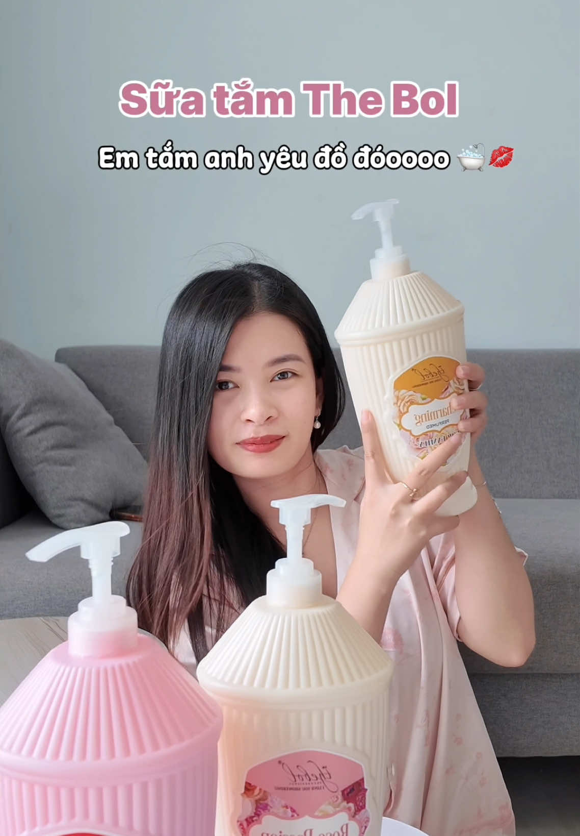 TheBol em tắm anh yêu =))) 🛁 mỗi chai 1 ký rưỡi luôn chời ơii, tha hồ tắm luôn TheBol ơi 🌸🥰 #hgreview #thebol #suatamthebol #suatamthebolhuongnuochoa #suatamnuochoathebol 