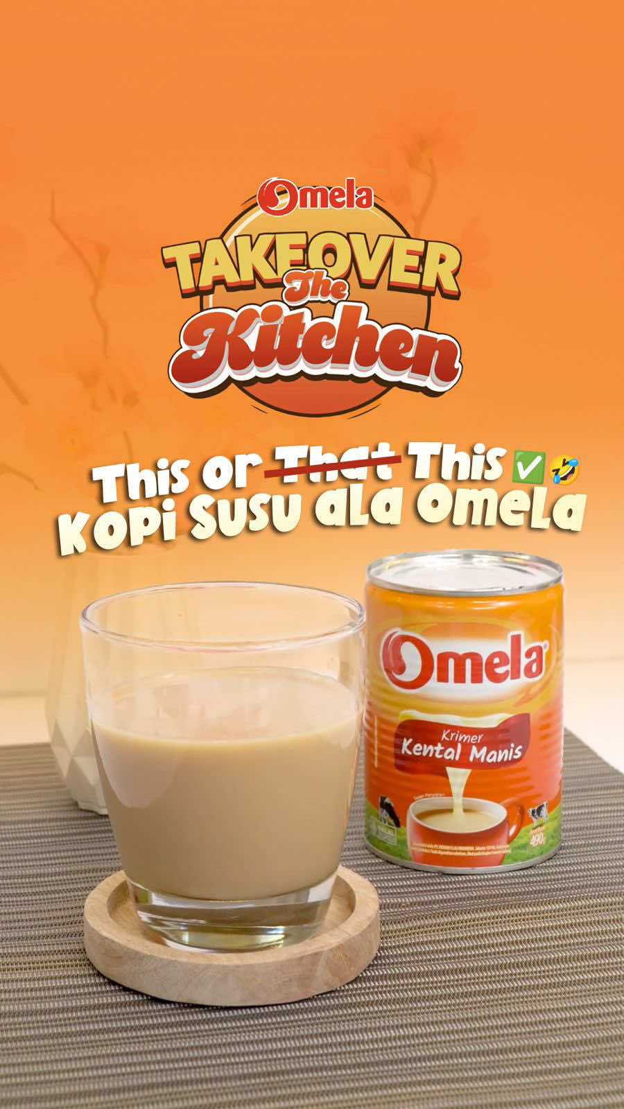 Buat Bapak-bapak yang nonton, boleh dicoba nih ajak Istri ikutan #ThisOrThatChallenge supaya kita bisa dibikinin kopi ☕️🤣 Tapi pastiin bikinnya pake Omela Krimer Kental Manis ya, supaya kopi buatan Istri tercinta jadi makin nikmat. Yuk yang mau coba bisa langsung  ikutan dan tag Omela! 🤩 #Omela #OmelaIndonesia #NIkmatHematBikinSemangat 