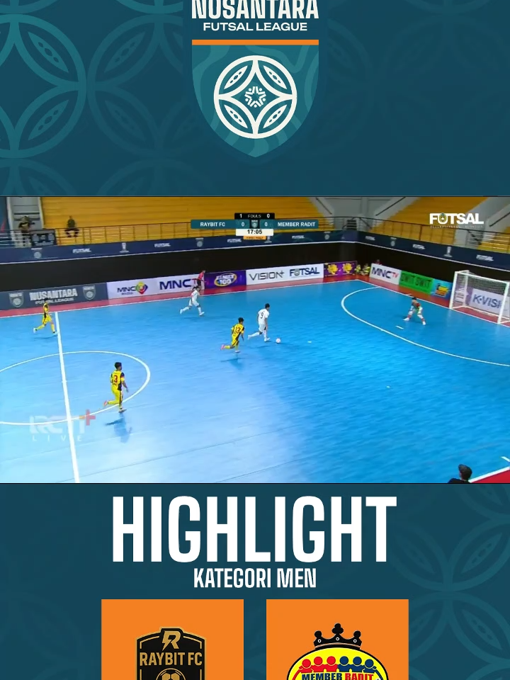 RAYBIT FC TANCAP GAS, MEMBER RADIT GAGAL COMEBACK! Raybit FC tampil agresif sejak awal pertandingan, langsung memimpin dengan keunggulan skor. Meski Member Radit FC berusaha keras mengejar dan sempat memberikan tekanan balik, usaha mereka belum cukup untuk membalikkan keadaan. Pertandingan pun ditutup dengan skor 5-3 untuk kemenangan Raybit FC. Pertandingan yang membuktikan bahwa konsistensi bisa menjadi kunci kemenangan! 📺 Tonton pertandingan lengkap hanya di Youtube federasifutsalindonesiaID Bersama kita bawa futsal ke level yang lebih tinggi! #FutsalIndonesia #NusantaraFutsalLeague #NFLIndonesia #satukeluarga