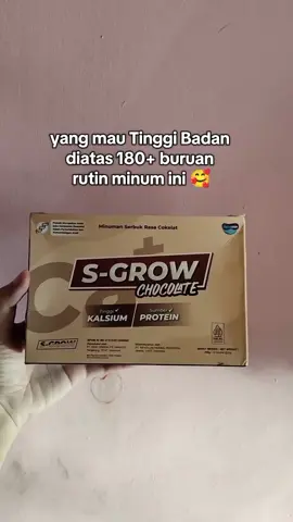 yuk wujudkan tinggi badan impianmu terwujud dengan minum ini #sgrowofficiall #sgrowcokelat #sgrowpeninggibadan #sgrow #tbideal #tumbuhtinggi #fyp 