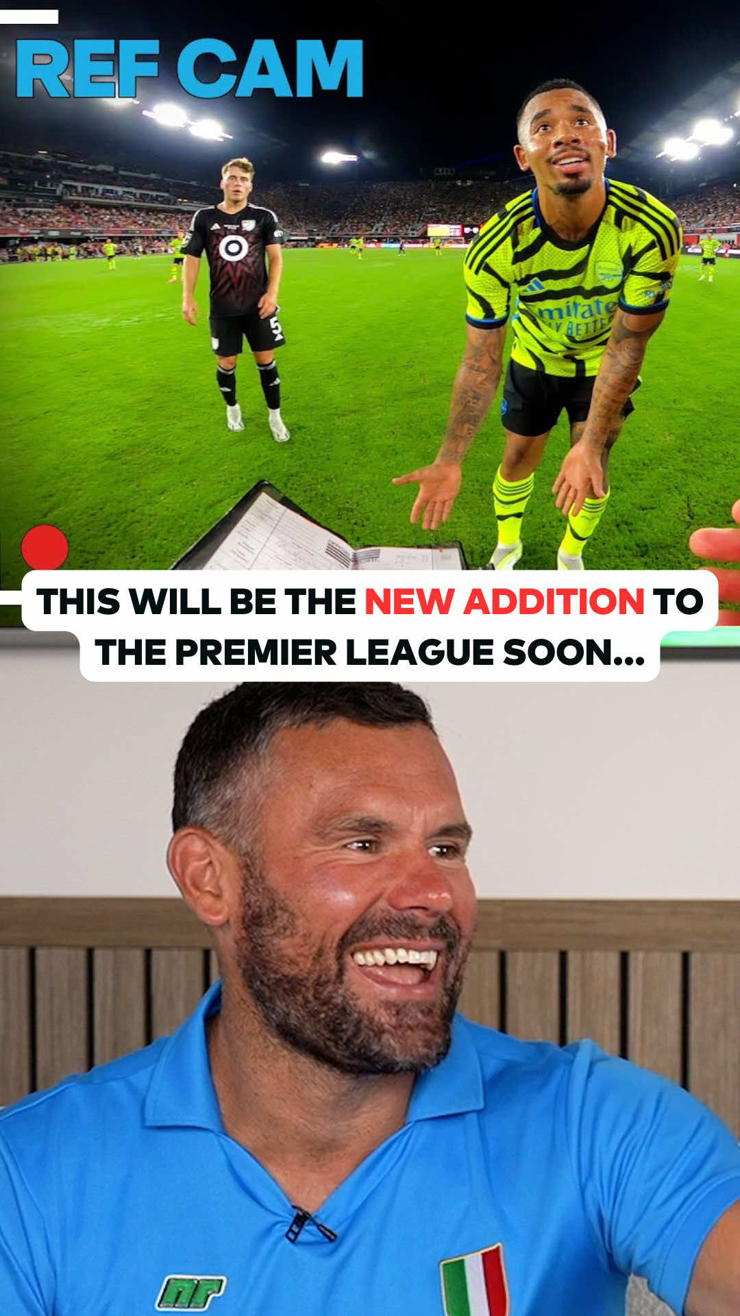 Would YOU Like to See this in the Premier League Next Season? 👀 #refereecam #PremierLeague #Soccer #Football