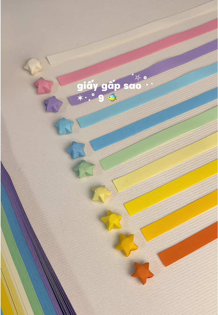 gấp ngôi sao may mắn ✮⋆˙ #trending #ngoisaomayman #DIY #giaygapsao #star #doityourself #fypシ゚ #unboxing 