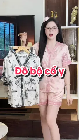 Bộ đồ Nữ mặc nhà cổ Y CLOVER #champhan #champhanreview #review #thoitrangnu #dobo #pijama #dobomacnha #bongulua 