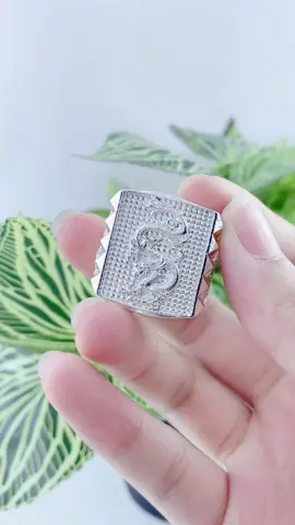 Nhẫn nam rồng xi bạc #trangsucnamde #nhannam #nhannamdep #nhannammavang18k #nhannammavangtrangbendep    