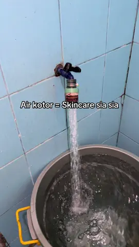 Saringan air 4 lapis bikin air jadi bersih , kotoran tidak nempel di muka  #fypシ゚ #skincaretips #skincareviral #kecantikanalami #kecantikan 