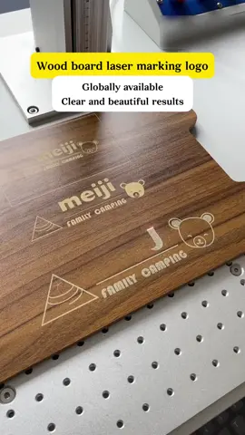 Wood board laser marking logo #minifiber#lasermarking#markingmachine#laser#fiber#laserengraving#logo#tiktok#foryou#fyp#lasermarked#business 