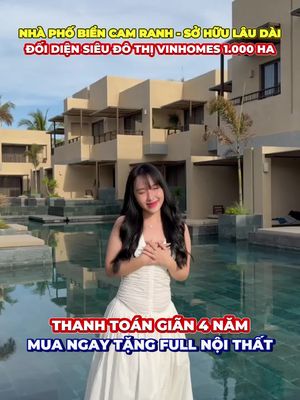 Nhà phố biển Cam Ranh - Sở hữu lâu dài. Đối diện Siêu đô thị Vinhomes 1000Ha