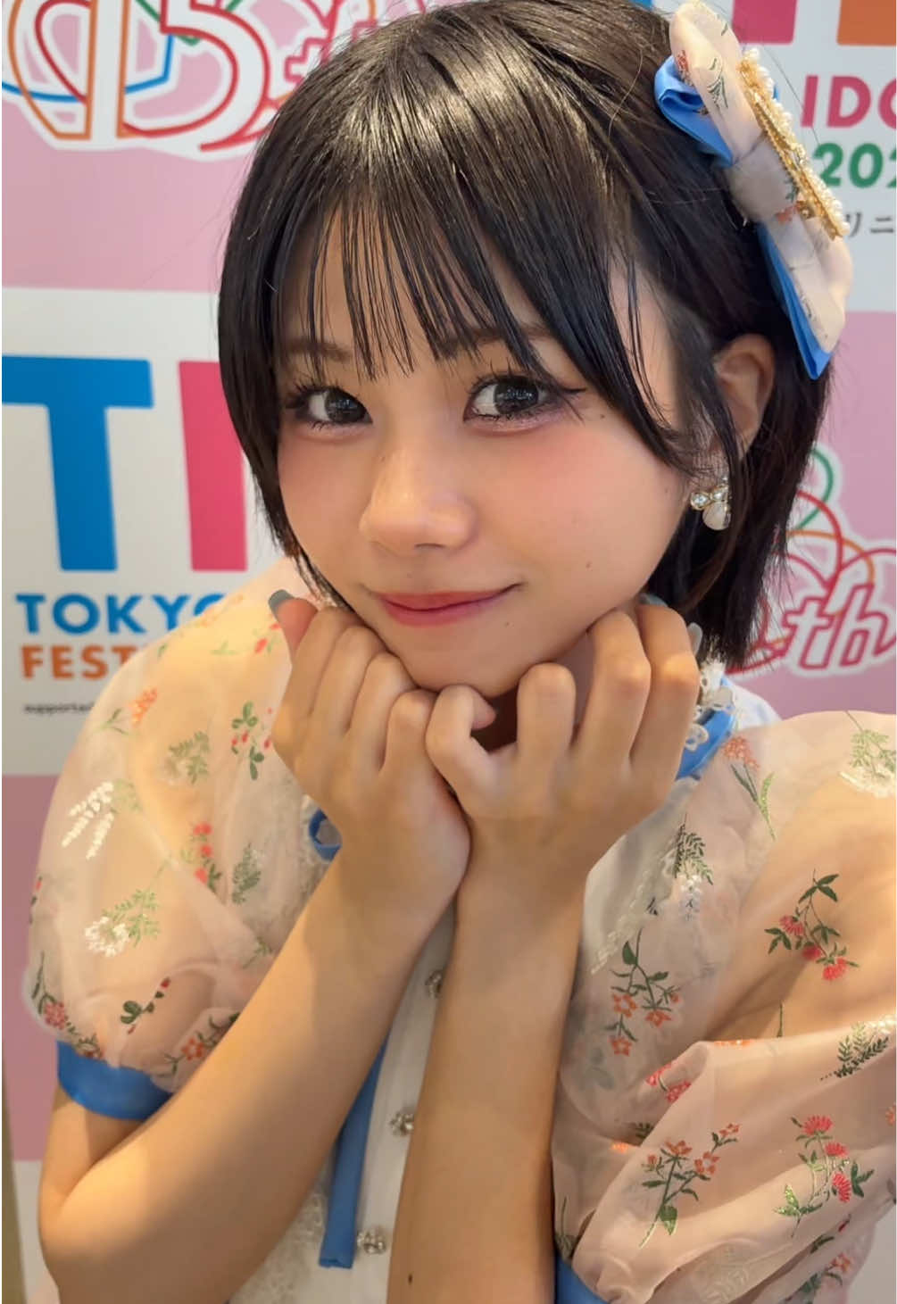新衣装のりおちゃんどうですか？🐘💙 @永尾 梨央(可憐なアイボリー)  #可憐なアイボリー #カレアイ  #HoneyWorks #かわいい顔の小悪魔です 