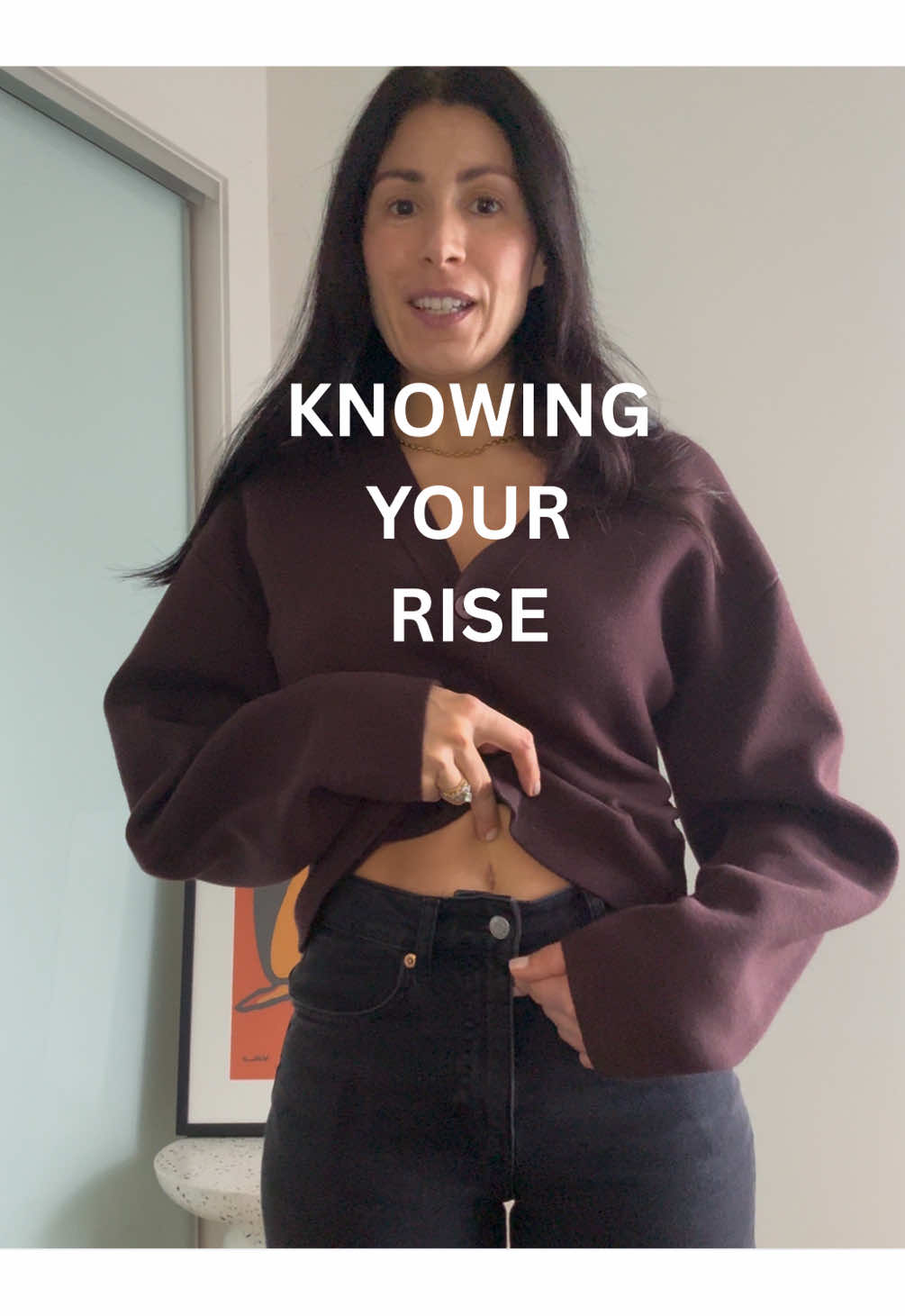 Knowing your rise length is a game changer trust me #personalstylist #styleadvice #fashiontiktok #wardrobe #body #bodyshape #stylist 