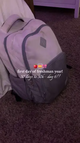 first day of freshman year 🍎🌅🎀 | like + comment!! | #jesuslovesyou #freshmanyear #firstdayofschool #grwm #fyp  :)#cleangirlaesthetic  #viral #views #xybca #tiktok #viralvideo #alyahslifee #fyp