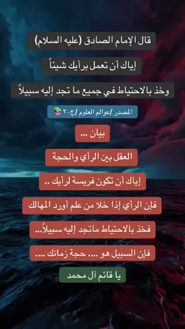 #الامام_الصادق_عليه_السلام #العلم #اللهم_صل_على_محمد_وآل_محمد #علي_بن_ابي_طالب #العلم_نجاة✍️📚 #منهج_أهل_البيت_عليهم_السلام #أهل_البيت_عليهم_السلام #foryou #نبينا_محمد_صلى_الله_عليه_وآله_وسلم #الإمام_الحسين_عليه_السلام #عليهم_السلام #الثقلين_كلامكم_نور🤍📚 