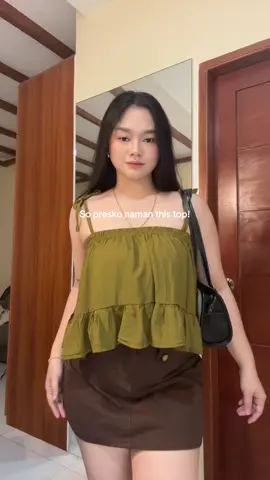 Ang ganda ng tela!!! #peplum #OOTD #casualoutfit #midsize #stringtop 