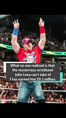 What no one realized is that the mysterious wristband John Cena can't take off has earned him $9.5 million. #fyp #celebrity #entertainment #us #johncena #WWE #SummerSlam