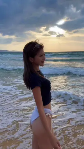 奈多海岸のサンセット人も少ないし静かで好き🌺🤍