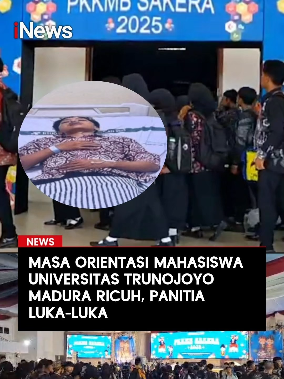 Kericuhan mewarnai kegiatan Pengenalan Kehidupan Kampus Mahasiswa Baru (PKKMB) 2025 di Universitas Trunojoyo Madura, Bangkalan, Jawa Timur. Aksi protes mahasiswa memuncak di Gedung Pertemuan Mohammad Noer, saat ratusan mahasiswa menyerbu ke depan panggung, memprotes kebijakan panitia yang dianggap memberatkan. Suasana tak terkendali, sementara tak ada petugas keamanan yang bisa meredam kericuhan lebih dari 4.000 mahasiswa. Baca selengkapnya di sini:  https://www.inews.id/ #UTM #UniversitasTrunojoyo #ViralMadura #pkkmbutm #Ricuh #pkkmbSakera #Sakera
