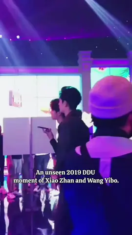 An unseen 2019 DDU moment of Xiao Zhan and Wang Yibo.#王一博 #肖战 #bjyxszd #china 
