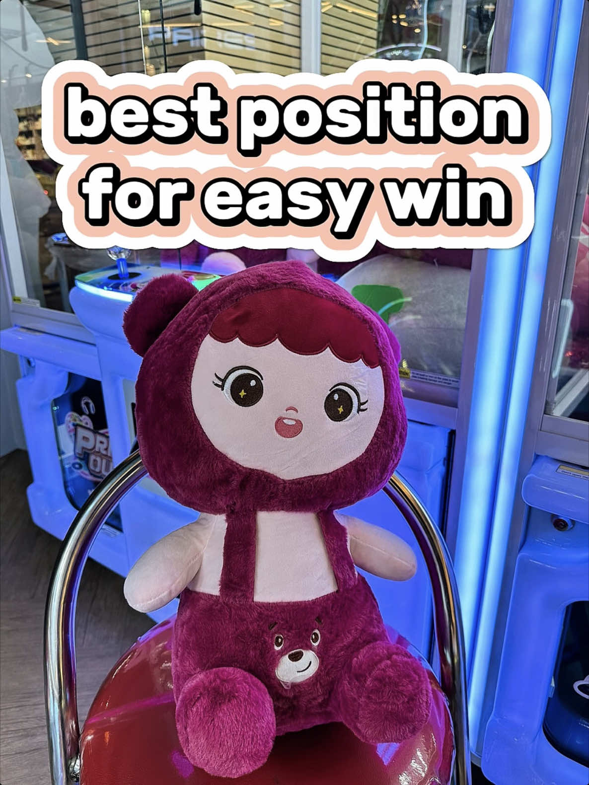 Replying to @Food.travelph try this next time you play! 🎯 payout matters, but technique can make a huge difference too! ⁣ 🧸 plushie face down = more surface area for the claw to grab. easier for the claw to wrap around the plushie and get a solid grip :D ⁣ 🕹️ diaper grab = better balance. when u grab the plushie near its center of gravity, it’s less likely to slip out from the claw ⁣ follow for more claw hacks + win strategies 💡  ⁣ #clawmachine #clawmachinewin #timezone #cranegame #arcadeph 