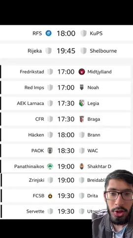 Europa League 3rd Round Qualifying Predictions #europaleague #europaleaguepredictions #uel #uelpredictions #footballpredictions #fyp 