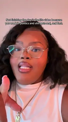 I just knew ya’ll were getting a little vlog yesterday, but working in politics is about adapting. #Vlog #fail #politics 