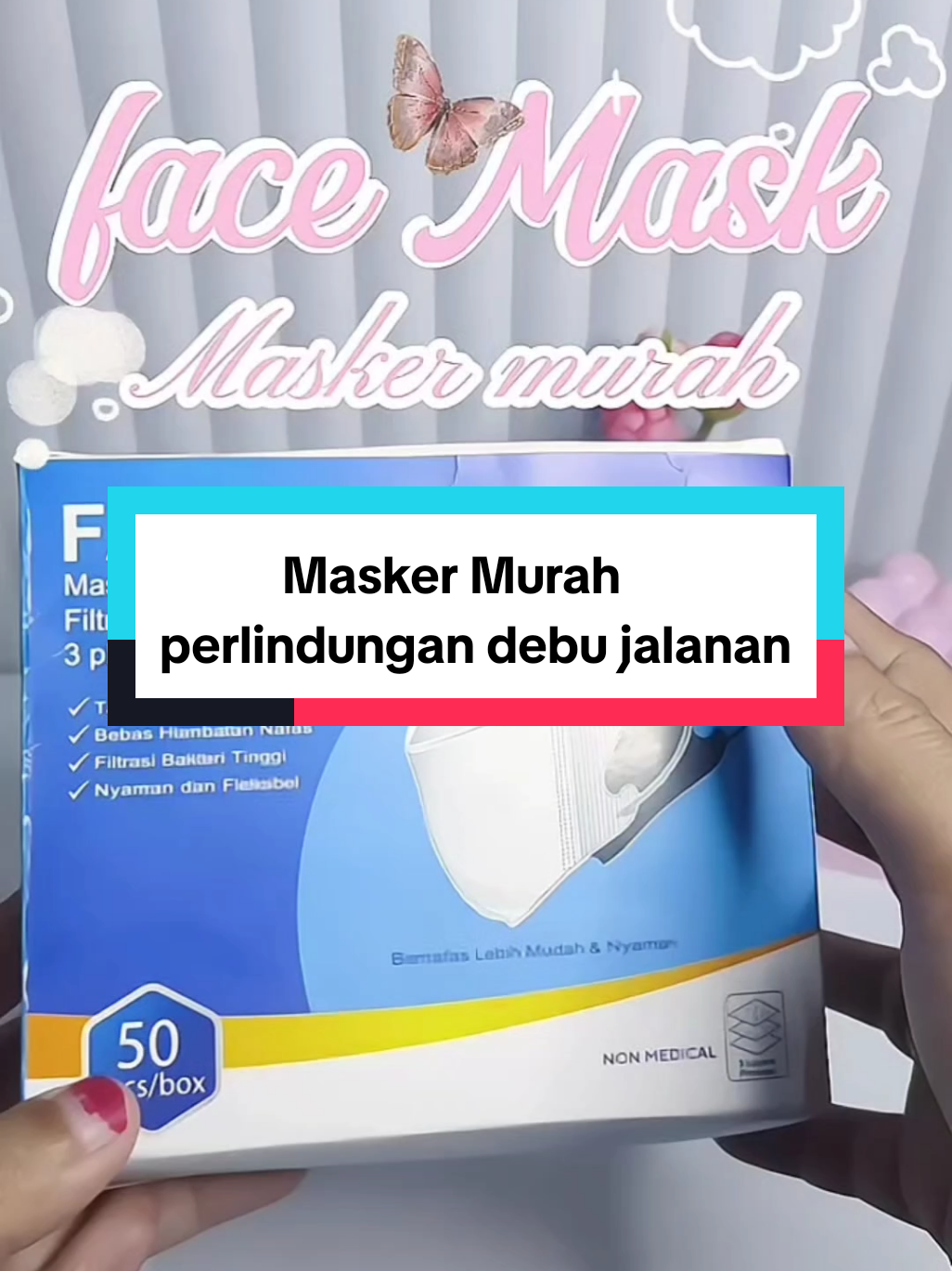 perlindungan di kala naik mtor atau bepergian jauh wajib pke masker👍#maskermask #maskerdebu #maskermurahmeriah #affiliatetiktok 