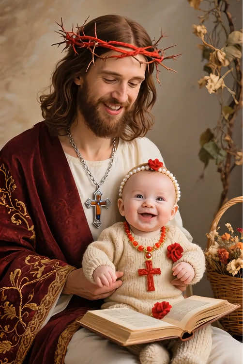 Jesus and baby #jesus #baby #tik tok #jesuslovesyou#cutebaby #babyboy #god #babylove #anem #godlovesyousomuch 
