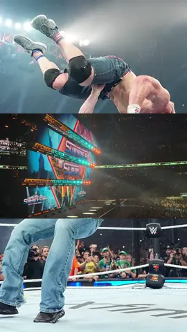 I tried to use my phone as little as possible just to take everything in, but you already know I had to record John Cena’s. I remember watching him versus Randy Orton at summer slam when I was seven years old and it’s incredible to see them both perform over a decade and a half later  #fyp #fypシ #foryou #trending #viral #WWE #wwetiktok #johncena #SummerSlam 