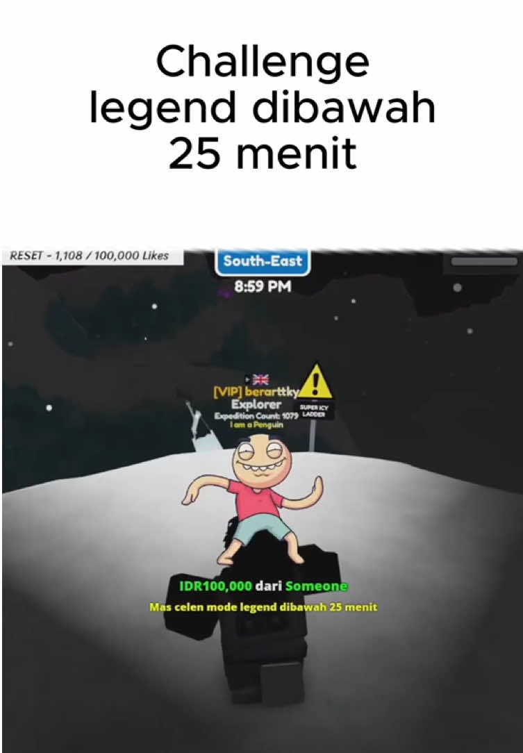 Done someone, 24 menit pas #roblox #expeditionantarctica 