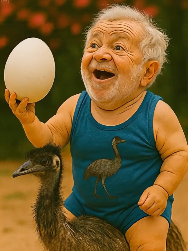 O Lulinha agora tá comendo ovo de ema do tamanho da sua cabeça! 🥚😂  Imagina só! O Lulinha revelou seu novo café da manhã direto do Palácio da Alvorada: ovo de ema! 🥚 E não é qualquer ovinho não, viu? Um só vale por 12 de galinha! 🤯 Será que encara um desses? Deixa nos comentários! 👇 #Lula #fyp #humor #politica #comedia              