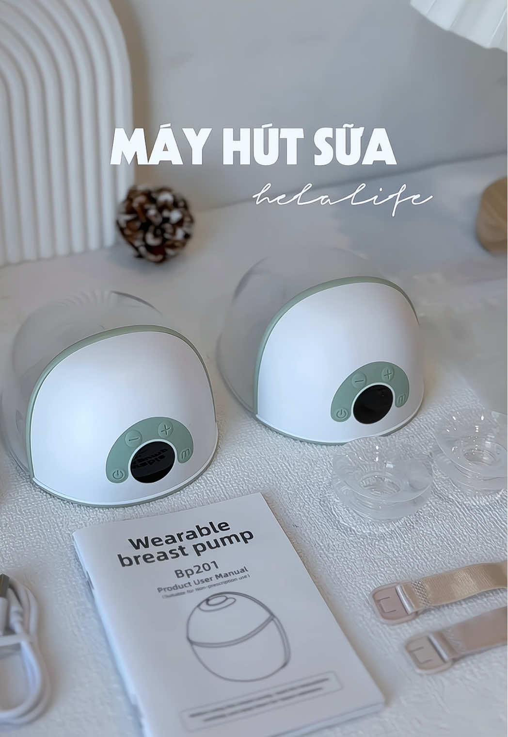 + 1 máy nằm hút sữa trợ thủ cho mẹ bỉm 🍼🍃#megialinh #mayhutsua #mebimsua #helalife 