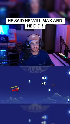 HE SAID HE WILL MAX AND HE DID ! #kick #streamer #planegame #max 