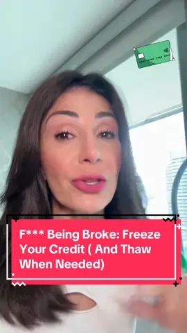 Wanna protect your future self and your bag? Freeze your credit. Unfreeze when needed. Stay unbothered.  #FBeingBroke #CreditHacks #RichGirlEnergy #finance #BookTok #creatorsearchinsights 