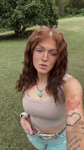 You take the other half of me❤️‍🩹 #fypシ #tattoos #westernfashion #tylernance #patchwork #turquoisejewelry #redhair #blueeyes #trending #viral 