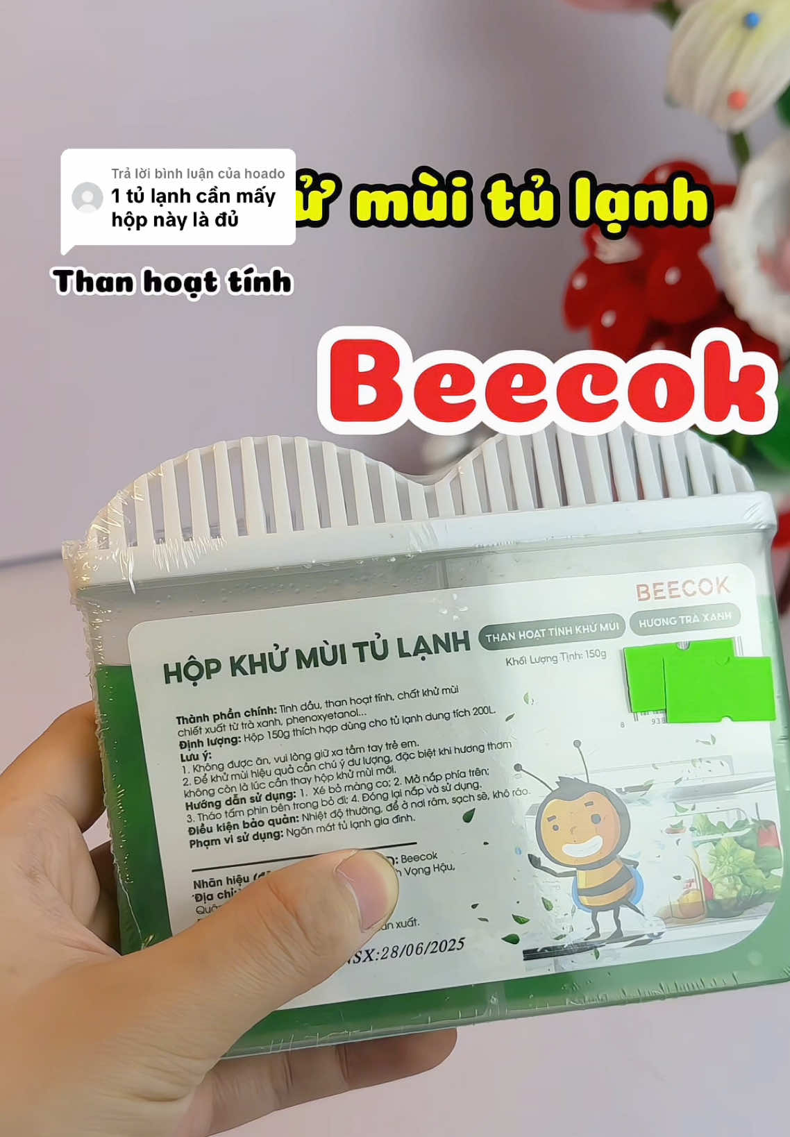 Trả lời @hoado  để mình dùng cái hộp khử mùi tủ lạnh beecok này bao lâu thì hết rồi rv tiếp nha #hopkhumuitulanh #beecok #Beecok #thanhoattinh 