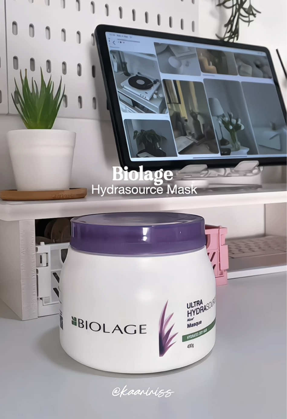 Biolage Hydrasource Mask 💜 #biolage #biolagehydrasource #biolagehaircare #haircare 