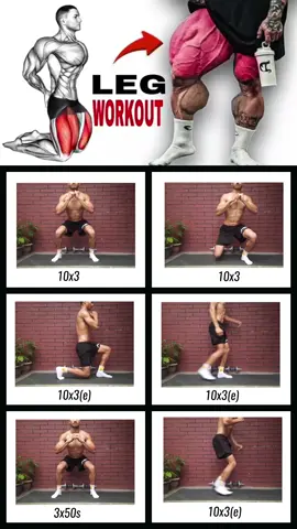 LEG WORKOUT (NO EQUIPMENT) ✅️