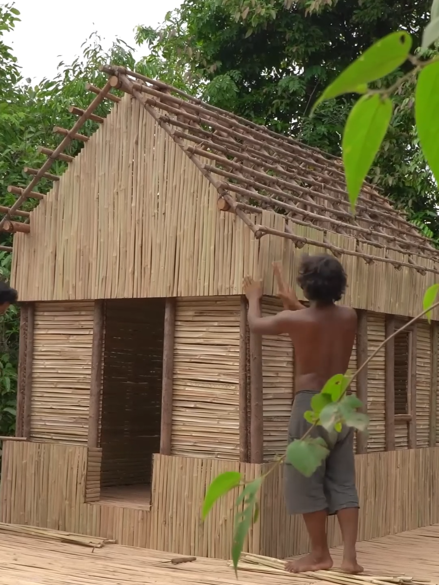 How To Build Rural Bamboo House Villa And Swimming Pools With Bamboo Hut [Start To Finished]