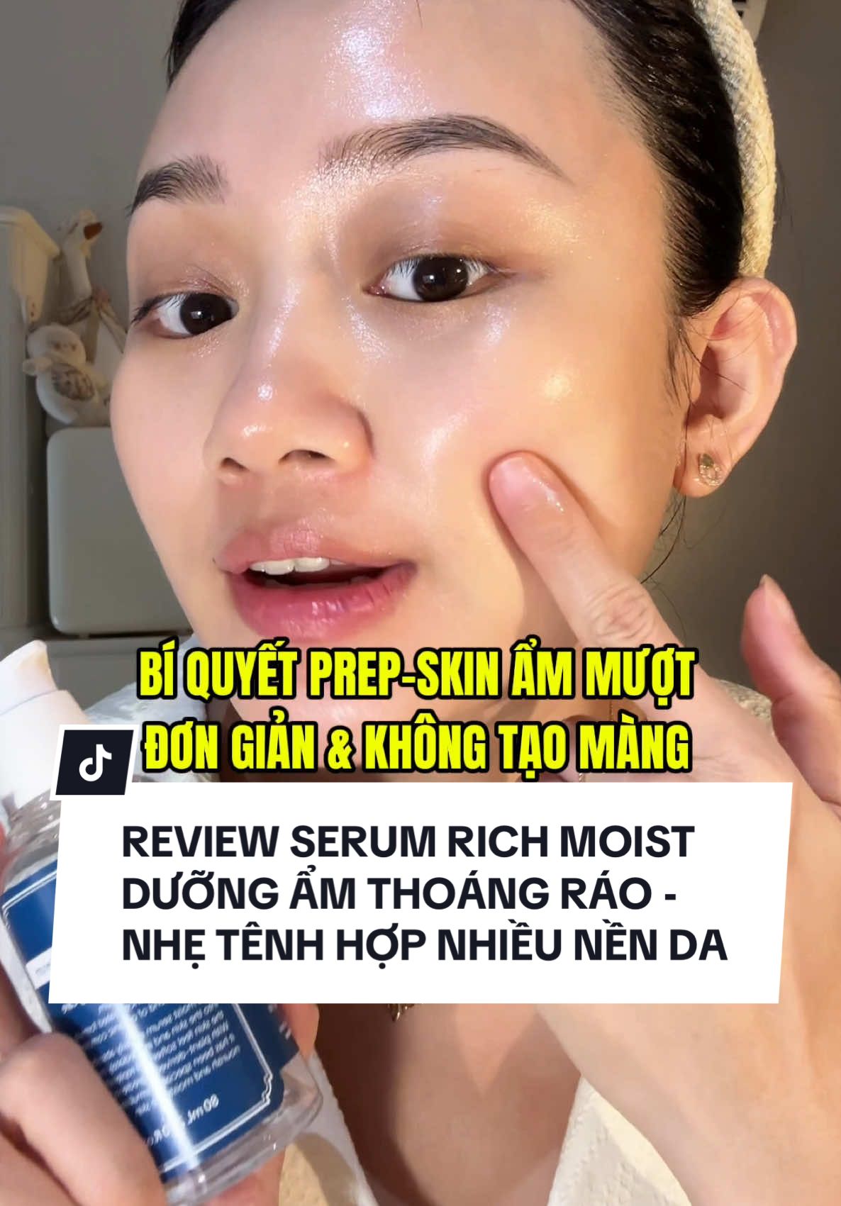 Tìm được một em serum cấp nước mỏng nhẹ thoáng không vón và tạo màng, hợp dưỡng ẩm mỗi sáng và prep-skin trước makeup cho mng đây 💫💫💫 #BeautyTok #reviewlamdep #gocreview #goclamdep #chamdavuive #dearklairs #serumcapam #serumgiare 