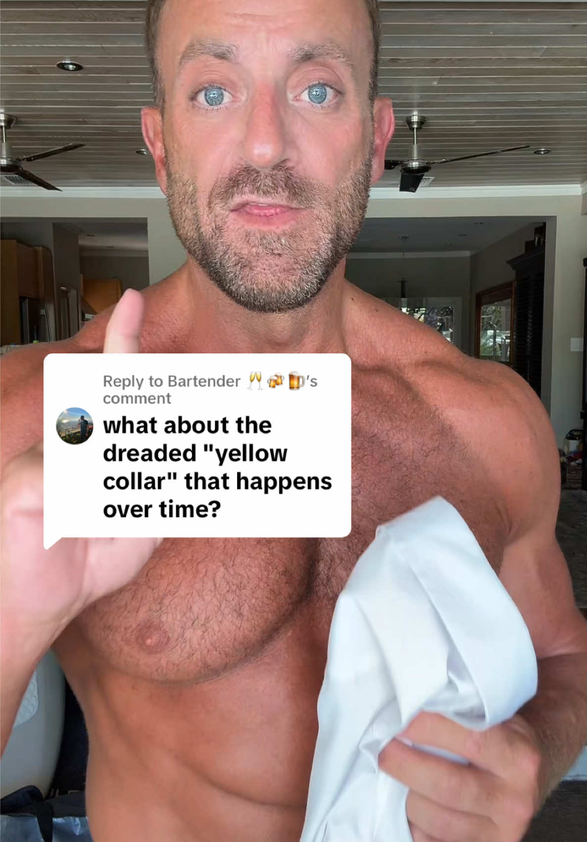 Replying to @Bartender 🥂🍻🍺 Worried about yellow stains on the collar? Not with this shirt. It’s stain-resistant, water-repellent, and built to stay fresh.. even around the collar where most shirts give up. No sweat marks, no yellowing, no problem. #mensfashion #dressshirt #mensshirt #mensstyle 