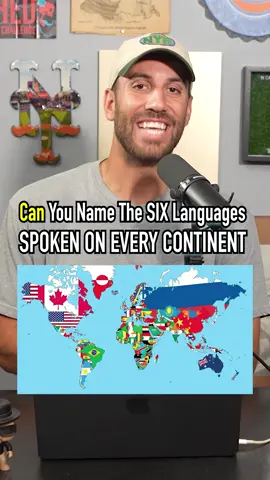 Name The Six Languages Spoken On Every Continent! #fyp #language #world #guessinggame #english 
