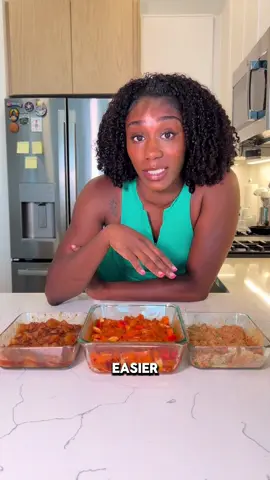 🔥 My Top 3 Chicken Marinades 🍗🥇 Y’all loved the first one so I had to run this one back again with some different flavors! 👏🏾 I promise, the difference in finishing your meal prep for the week is how much you actually like the meals! These protein marinades take meal prep from boring and basic to flavor packed and edible EVERY DAY! ❤️  🌮 Fajita Marinade - chicken strips - red and orange bell peppers  - white onion - olive oil - lime juice - taco seasoning, garlic powder, onion powder, paprika, cumin, chili powder  🇰🇷 Korean BBQ & Teriyaki Marinade - chicken strips - Korean bbq sauce - teriyaki sauce - soy sauce - cornstarch - garlic powder, onion powder, black pepper  🌿Creamy Harissa & Herb Marinade - chicken strips - Greek yogurt - lemon juice - parsley - olive oil - harissa seasoning, salt, pepper, garlic powder, onion powder, herb blend #womensfitnesscoach #atlantapersonaltrainer #nutritioncoaching #healthyrecipes #cookingformyboyfriend #fitnesscoach 