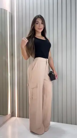 A melhor calça cargo de alfaiataria da Shopee. 😱 #achadinhos #calca #roupasfemininas 